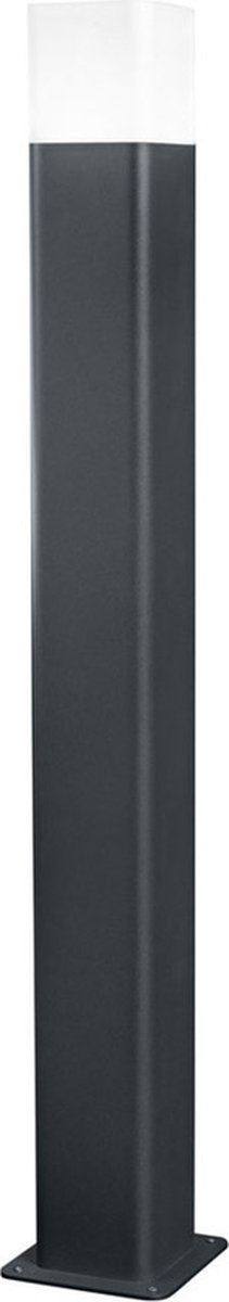 Ledvance Smart+ Wifi Vloer Lamp 80cm Kubus Donker Grijs Buiten 9.5W 500lm - 830 Warm Wit | RGBW - Dimbaar