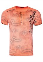 Rusty Neal - heren T-shirt oranje - R-15246