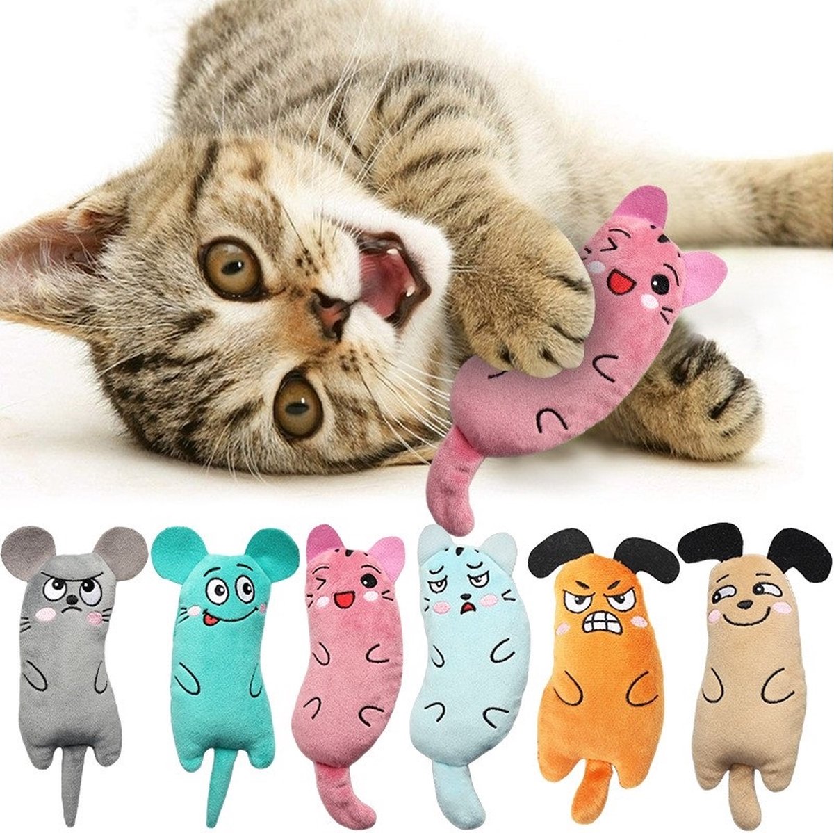 Kattenspeelgoed - Speelgoed - Kat - Poes - Poezen - Catnip - Kattenkruid - Assorti