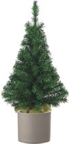 Sapin de Noël artificiel complet 75 cm avec pot taupe - Sapins de Sapins de Noël artificiels médium