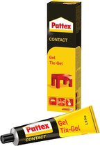 Pattex Contactlijm Tix Gel 125 g - Gelvormig - Druipt niet - Vochtbestendig