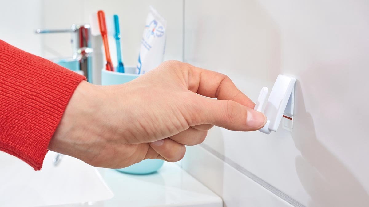 Tesa Powerstrips Haken, Small - Haakjes met zelfklevende plakstrip