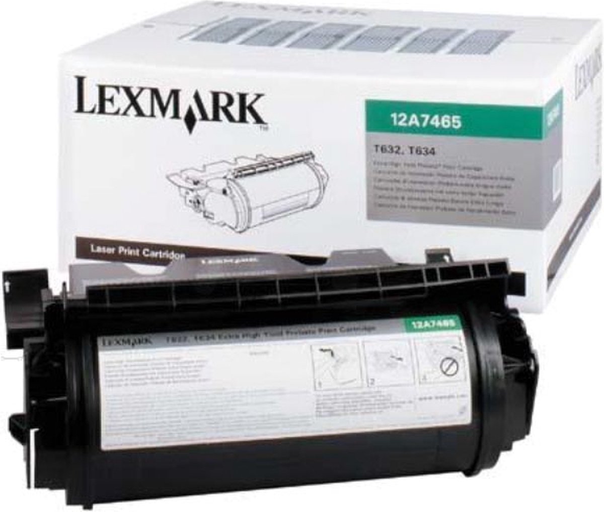 Lexmark Tonercartridge T632/634 zwart 12A7465
