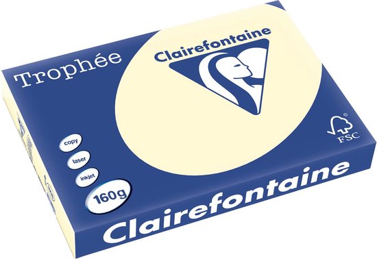 Clairefontaine - Trophée Pastel - A3 - Ivoor - 160 grams - 250 vel