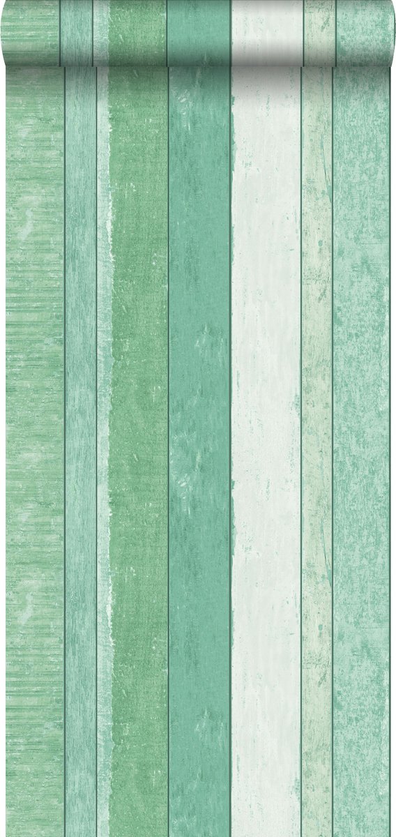 ESTAhome behang sloophout motief groen - 138983 - 0,53 x 10,05 m op Prijzenvolger.com