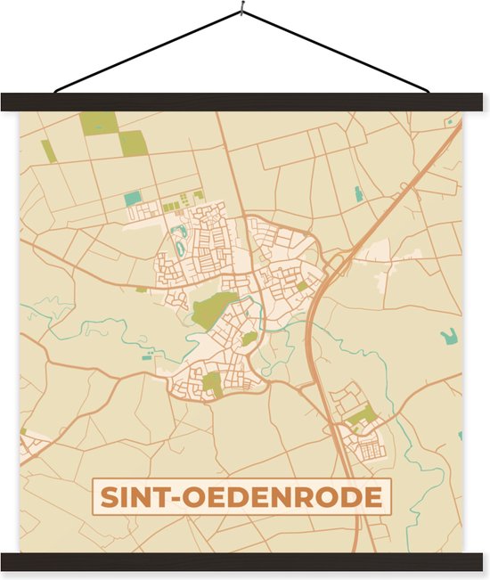 Posterhanger Incl Poster Babeplaat Kaart Plattegrond Stadskaart Bol Com