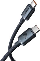 Baseus - Data Cable Crystal Shine (CAJY000701) - Type-C to Type-C, 100W, 2m - Black