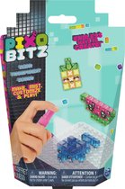 Pixobitz - Doorzichtig pakket met 156 unieke watersmeltkralen decoraties en accessoires om 3D- en 2D-creaties mee te maken zonder hitte - knutselspeelgoed