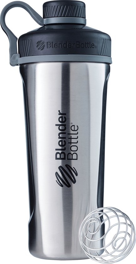 BlenderBottle™ RADIAN RVS Chroom - Eiwitshaker / Bidon / Shakebeker - 770 ml