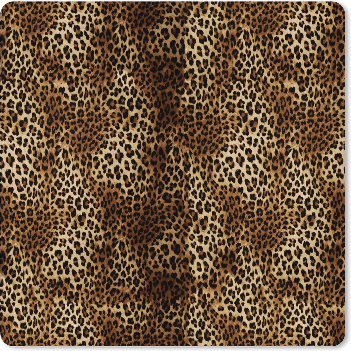 Muismat XXL 40x40 cm - Bureau onderlegger - Bureau mat Luipaard - Patronen - Dieren - Bureaumat - Gaming mousepad xl - Bureaulegger groot - Computer deskmat