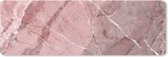 Tapis de souris XXL - Sous-main - Tapis de bureau - Rose - Granit - Galets - Wit - 90x30 cm - Tapis de souris XXL