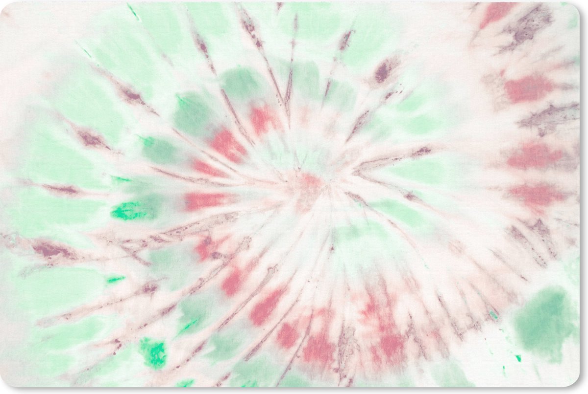 Muismat XXL 90x60 cm - Bureau onderlegger - Bureau mat Zomer - Tie dye - Patroon - Bureaumat - Gaming mousepad xl - Bureaulegger groot - Computer deskmat