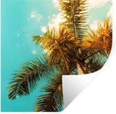 Stickers muraux - Film autocollant - Palmier - Été - Tropical - 120x120 cm - Film adhésif - Stickers muraux Chambre d'enfant - Papier peint autocollant XXL