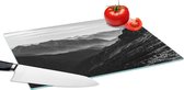 Planche à découper en Verres - 39x28 - Montagnes - Nature - Brouillard - Planches à découper en Glas
