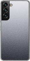 Geschikt voor Samsung Galaxy S22 Plus hoesje - Aluminium print - Metaal - Grijs - Siliconen Telefoonhoesje