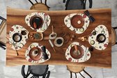 Placemat organisch - Placemats organic - Onderleggers - Cirkel - Lijn - Design - 6 stuks