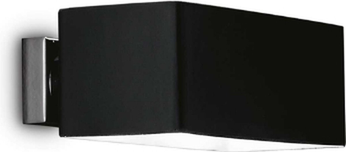 Ideal Lux - Box - Wandlamp - Metaal - G9 - Zwart - Voor binnen - Lampen - Woonkamer - Eetkamer - Keuken