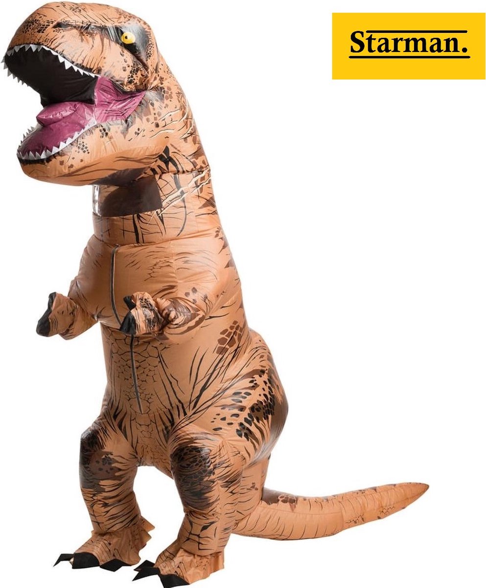 STARMAN Opblaasbaar T-rex Dinosaurus kostuum - Dinosaurus pak - Dinopak volwassenen - Carnaval - Starman