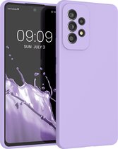 kwmobile telefoonhoesje geschikt voor Samsung Galaxy A53 5G - Hoesje met siliconen coating - Smartphone case in lavendel