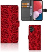 GSM Hoesje Geschikt voor Samsung Galaxy A13 (4G) Mobiel Bookcase Red Roses
