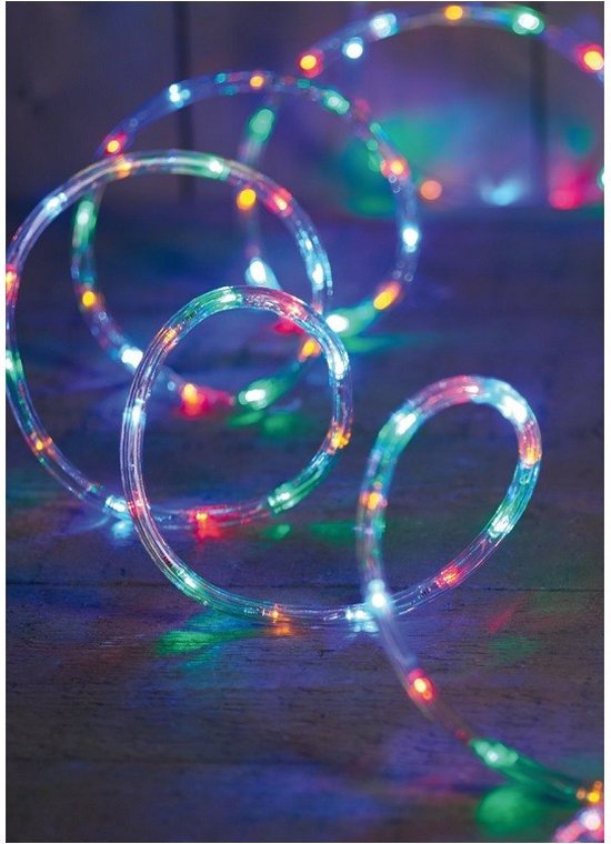 Tuyau d'éclairage de Noël 216 lumières de couleur 9 mtr - Pour usage intérieur et extérieur - Éclairage serpent - Guirlande lumineuse - Décorations de Noël
