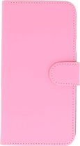 Coque Samsung Galaxy Note 4 Plain Bookstyle Rose