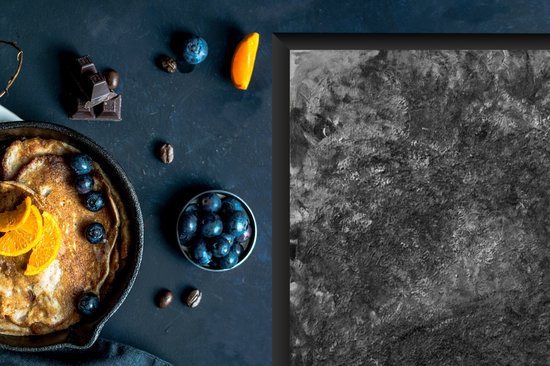 KitchenYeah® Inductie beschermer 77x59 cm - The Japanese Bridge at Giverny - schilderij van Claude Monet in zwart/wit. - Kookplaataccessoires - Afdekplaat voor kookplaat - Inductiebeschermer - Inductiemat - Inductieplaat mat