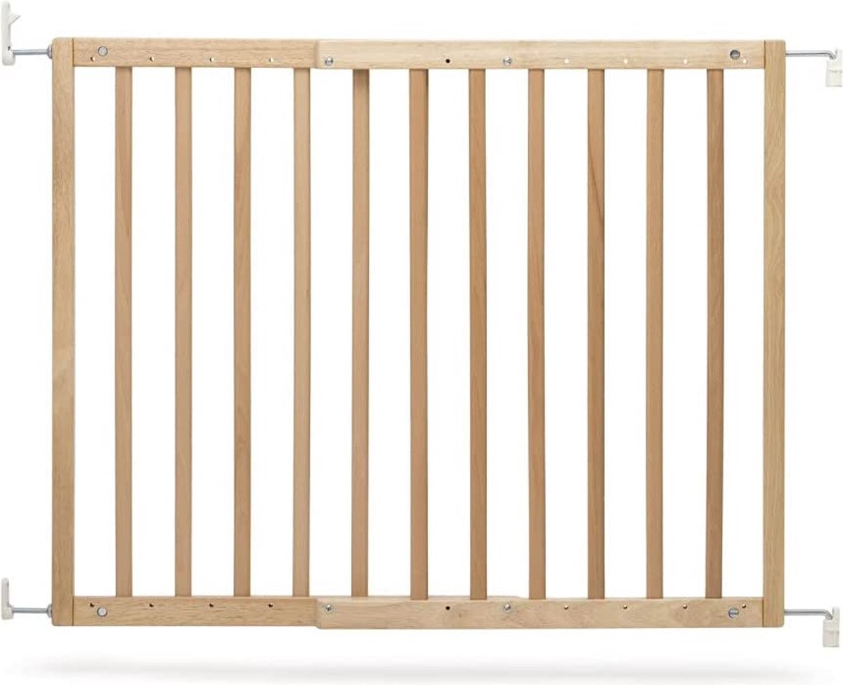 Geuther 2733 draaibare trapbeveiliging | Pasvorm: 67 cm - 107 cm | TÜV/GS gecertificeerd | Deurbeveiliging voor boren & klemmen | traploos verstelbaar | veiligheidsslot | wit : Geuther