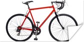 Poster Un vélo de course rouge. - 160x80cm
