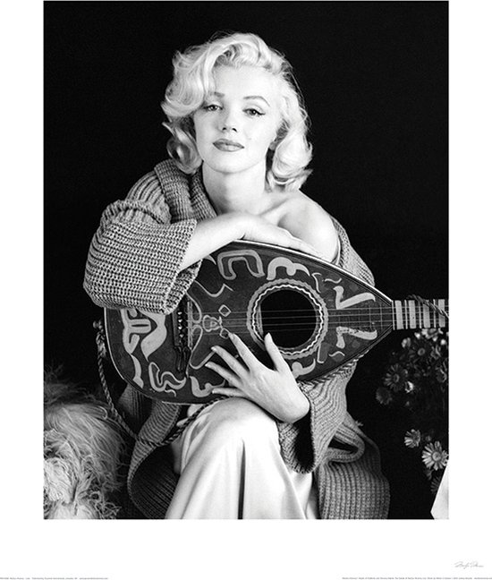 Marilyn Monroe Lute Art Print 40x50cm | Poster