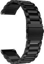 Stalen Smartwatch bandje - Geschikt voor Suunto 9 - Baro stalen band - zwart - Strap-it Horlogeband / Polsband / Armband