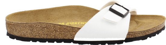 Birkenstock Slippers Madrid - Wit Mat  - Maat 36