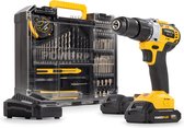 Powerplus POWX00850 Accuslagboormachine - 20V - BRUSHLESS - Incl. 2x 2.0Ah accu, lader en 78 accessoires