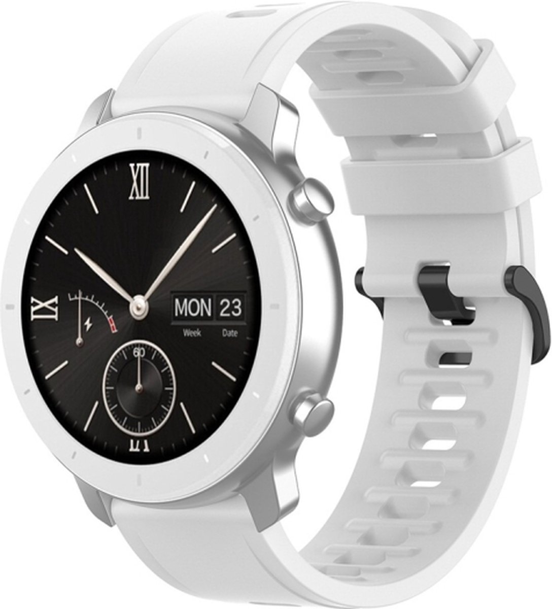 Siliconen bandje - wit, geschikt voor Garmin Vivoactive 4 en Venu 2
