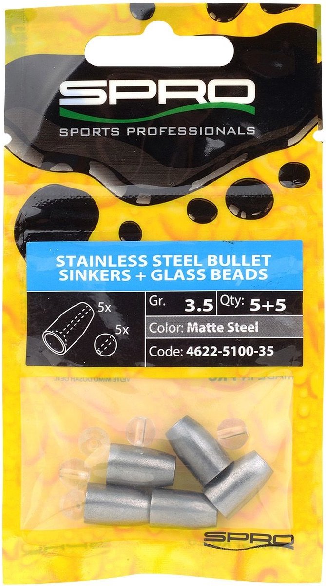 Spro Stainless Steel Bullet Sinker - 7.2 gram