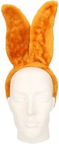 Paashaas/bunny oren diadeem - lichtbruin - pluche verkleed konijn/haas oren