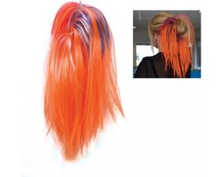 Oranje haarextensie