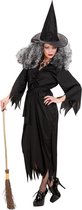 Widmann - Heks & Spider Lady & Voodoo & Duistere Religie Kostuum - Theatrale Zwarte Heks Kostuum Vrouw - Zwart - Large - Halloween - Verkleedkleding