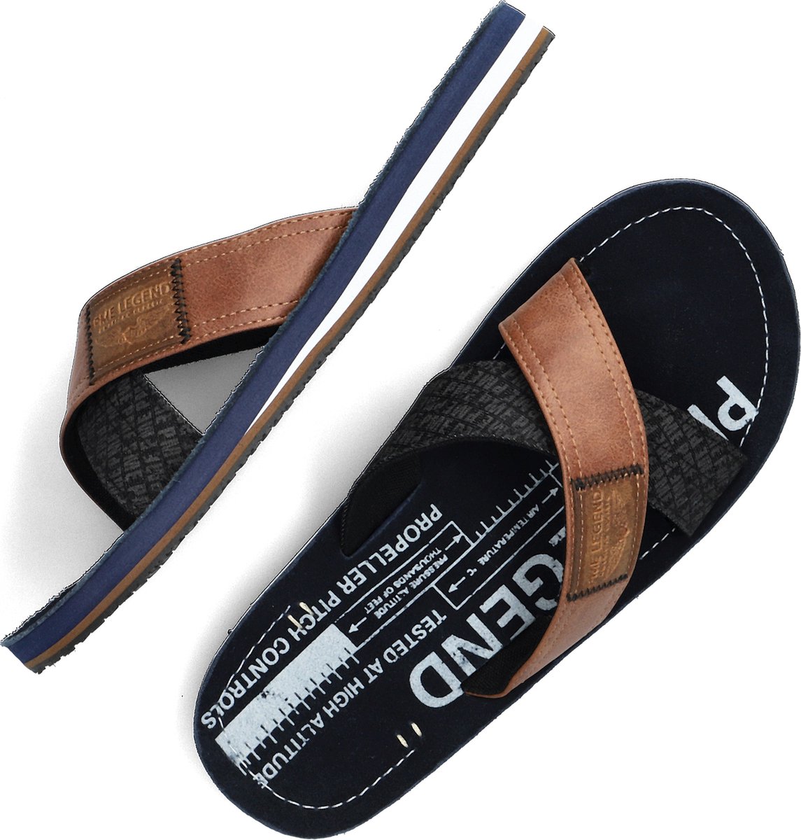 PME Legend Haig Slippers Heren Blauw Maat 45 bol