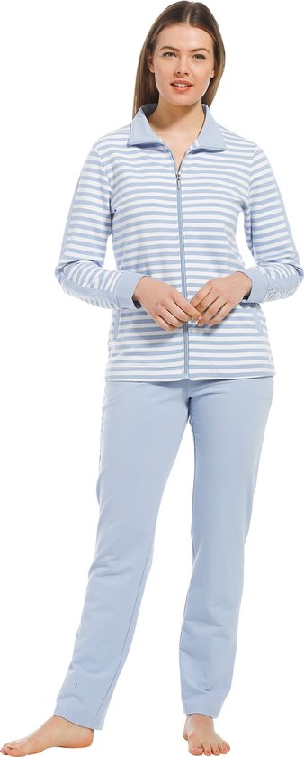 Pastunette Huispak dames - Light Blue Stripe  - 48  - Blauw