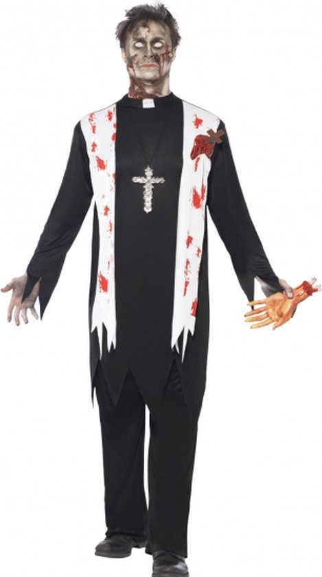 Halloween Zombie priester kostuum voor heren 48-50 (m)