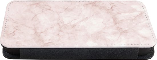Bookcase pour téléphone iPhone 8 Bookcase - Marbre - Rosé - Chic - Avec compartiments - Étui portefeuille avec fermeture magnétique