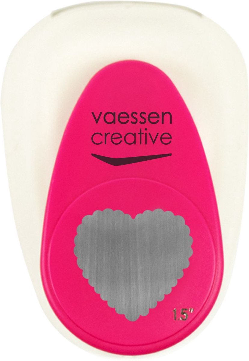 Vaessen Creative Pons - Figuurpons - Hart - 3,4 x 3,5 cm