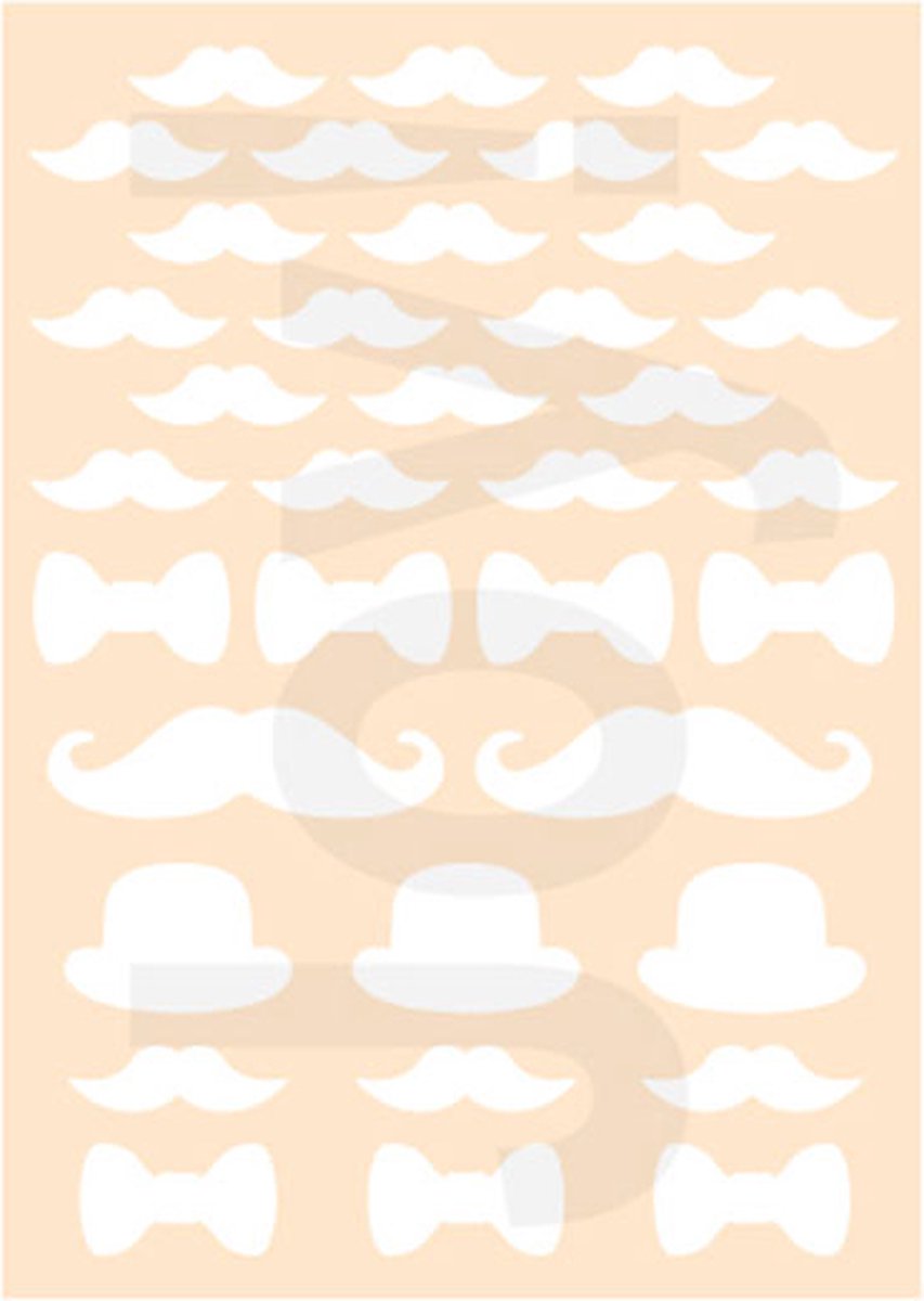 Joy!Crafts Embosstencil polybesa Gentlemens Moustache