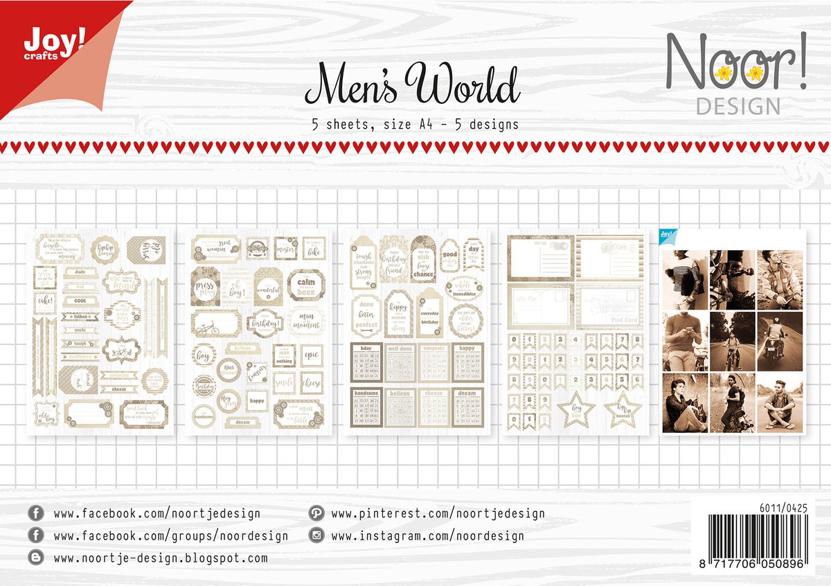 Joy!Crafts Knipvellen A4 Noor Man's world