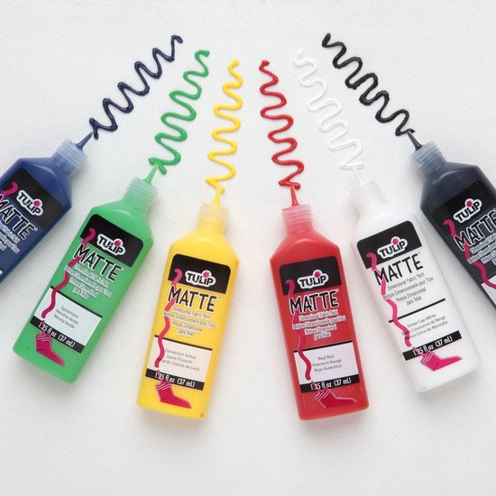 Tulip Dimensional fabric paint Matte 6stuks bol