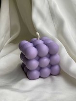 Bubbel kaars (lila) - bubble candle - figuur kaars - bubble kaars - paars lila