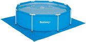 Bestway - ondervloer zwembad - grondzeil - 335 x 335 cm – blauw