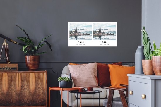 Stickers Stickers muraux - Bali - Indonésie - Nuages - 80x40 cm - Film adhésif