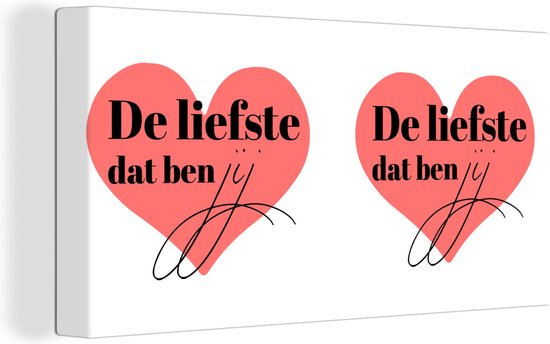 Tableau Peinture Citations - Amour - Le plus doux qui soit - Proverbes - 80x40 cm - Décoration murale